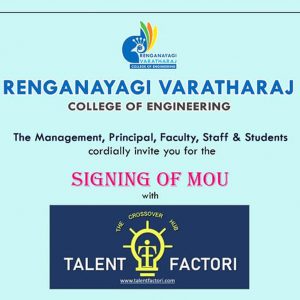 RVCE MOU Signed with Talent Factori